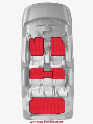 ЭВА коврики «Queen Lux» комплект для Volkswagen Polo Hatchback
